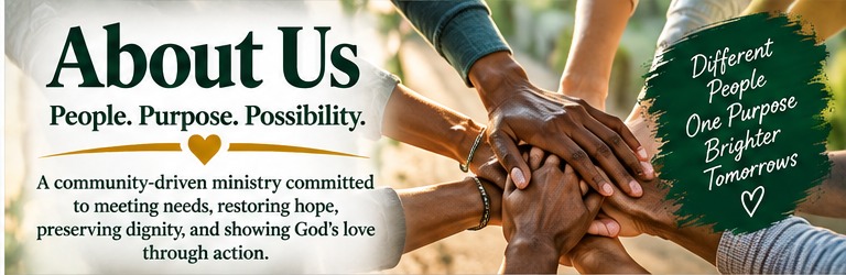 People joining hands in community